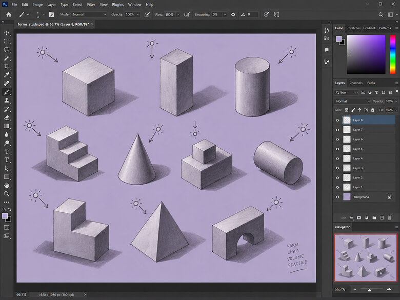 Основы рисования в Photoshop